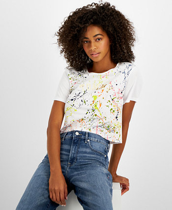 Женская футболка с брызгами краски Tommy Jeans