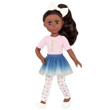 14-дюймовая кукла Келти для девочек с блестками - каштановые волосы Glitter Girls