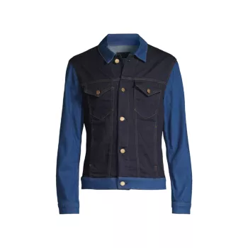 Двухцветная джинсовая куртка Dean MONFRERE