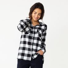 Petite Croft & Barrow® Button-Down Flannel Shirt Croft & Barrow