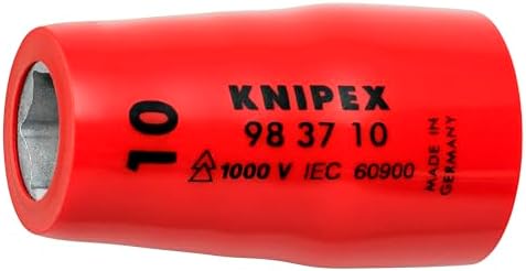 KNIPEX Tools Socket, 3/8 in. Dr, 10mm Hex (983710) Knipex