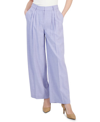 Женские широкие брюки со складками на талии Tahari by ASL