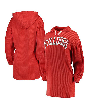 Женское красное потертое платье Tri-Blend в винтажном стиле с эффектом потертости Georgia Bulldogs Game Winner Gameday Couture