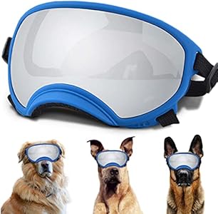 Small Dog Sunglasses with Adjustable Strap UV Protection, Winproof Dog Puppy Sunglasses, Suitable for Small Dog Pet Glasses, Dogs Eyes Protection，Soft Dog Goggles NICERINC PET