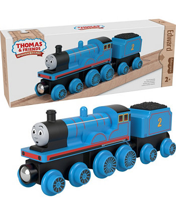Деревянная железная дорога Томас и его друзья, паровоз Эдварда и вагон с углем Fisher-Price