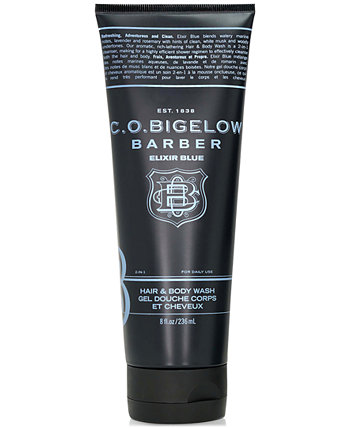 C.O. Bigelow Elixir Blue Hair & Body Wash, 8 oz. Proraso