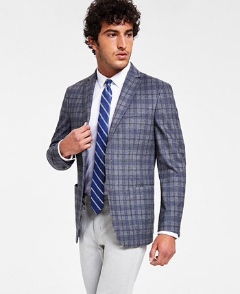 Мужской приталенный серый вязаный пиджак, созданный для Macy's Bar III