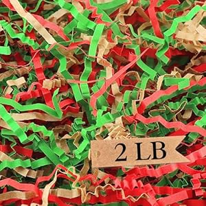 2LB Crinkle Cut Paper Shred Filler - Biodegradable Packing for Gift Baskets, Boxes, and Crafts - Eco-Friendly Cushion for Christmas, Weddings, Birthdays (Apple Green) Art Secret