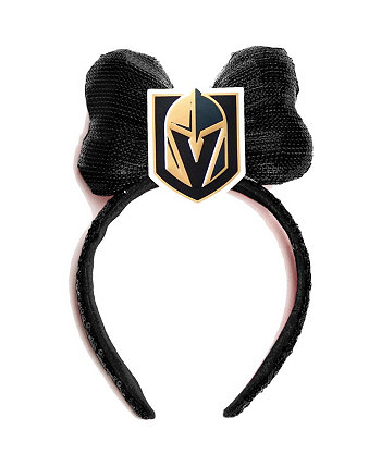 Женская черная повязка на голову с логотипом Vegas Golden Knights Cuce