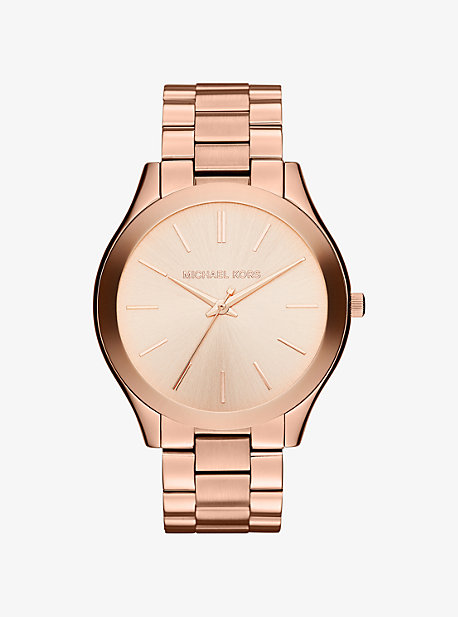 michael kors rose gold watch