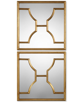 Зеркала Misa Gold Square, набор из 2 шт. Uttermost