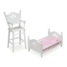 Барсучья корзина для кукол в английском стиле, детский стульчик / набор для кровати Badger Basket
