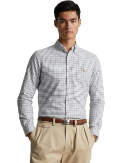 Мужская Хлопковая Рубашка с Короткими Рукавами Polo Ralph Lauren Polo Ralph Lauren