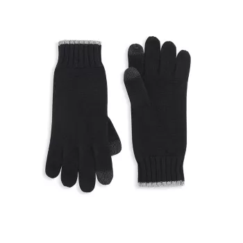Кашемировые технические перчатки Saks Fifth Avenue
