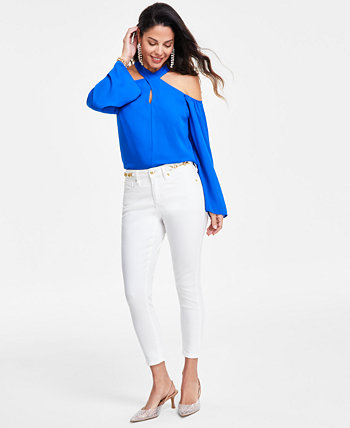 Women's Mid-Rise Chain Skinny Jeans, Created for Macy's I.N.C. International Concepts