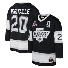 Youth Mitchell & Ness Luc Robitaille Black Los Angeles Kings 1992 Blue Line Player Jersey Mitchell & Ness