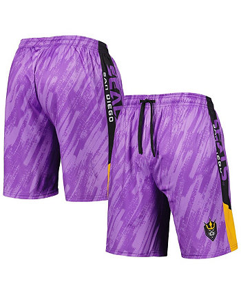 Men's Purple San Diego Seals Static Mesh Shorts FOCO