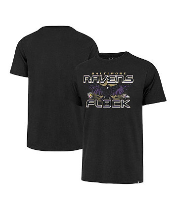 Мужская черная рваная футболка Baltimore Ravens Regional Franklin '47 Brand