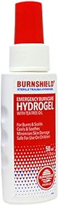 Burnshield Sterile Trauma Fire Burn Hydrogel Spray Bottle - 1.8 oz - 2 Pack Burnshield