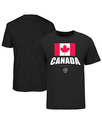 Мужская черная футболка Canada Baseball 2023 World Baseball Classic Federation Legends