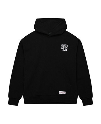 Men's and Women's Black Usher Super Bowl LVIII Collection Blacklight Legacy Hoodie Mitchell & Ness
