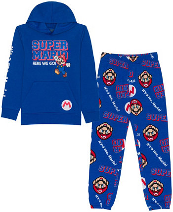 Флисовая худи и джоггеры Big Boys Super Mario, комплект из 2 предметов Hybrid