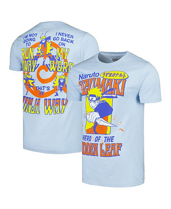 Men's Light Blue Naruto Graphic T-shirt Ripple Junction