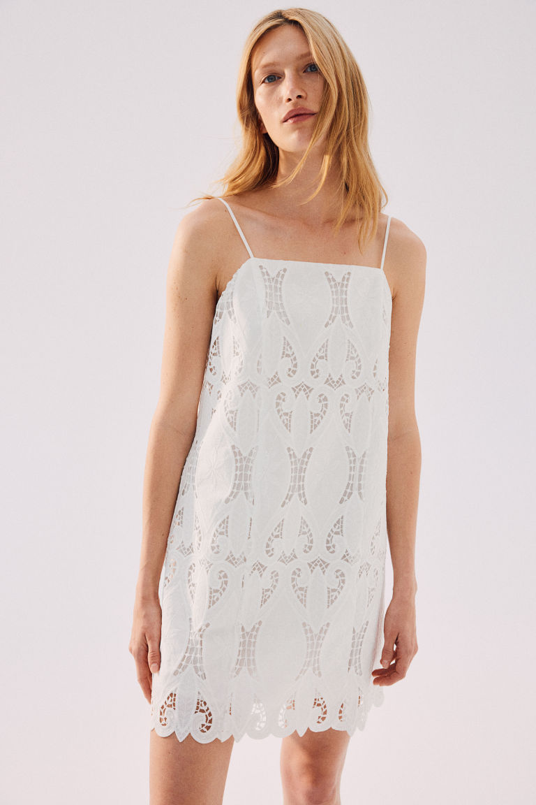 Eyelet Embroidery Camisole Dress H&M