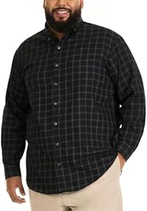 Van Heusen Men's Big and Tall Wrinkle Free Long Sleeve Button Down Shirt Van Heusen