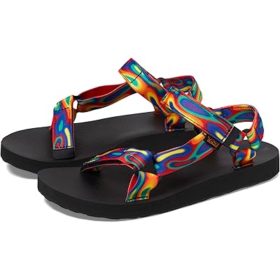 Оригинальные сандалии Teva Universal Rainbow с легким текстильным верхом и регулируемыми ремешками Teva