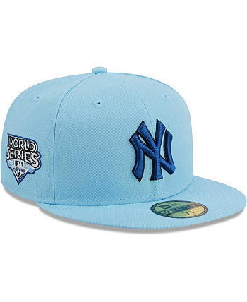 Мужская голубая приталенная кепка New York Yankees 59FIFTY New Era