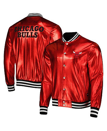 Мужская и женская куртка-бомбер с металлизированными кнопками Red Chicago Bulls The Wild Collective