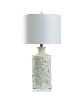 30-дюймовая двухцветная настольная лампа с текстурированным листовым мотивом StyleCraft Home Collection