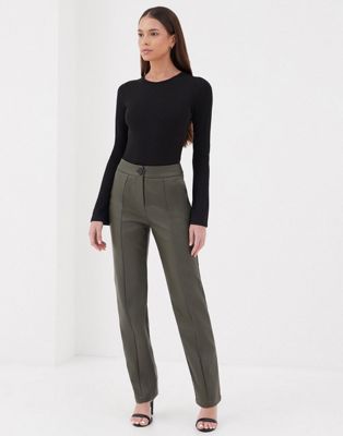 4th & Reckless tailored pant in khaki - part of a set 4TH & RECKLESS
