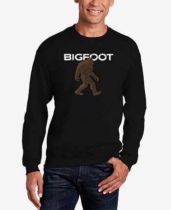 Мужской свитшот с круглым вырезом Bigfoot Word Art LA Pop Art