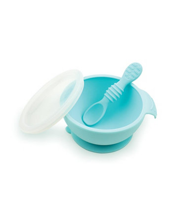 Baby Bowl with Lid and Spoon First Feeding, 3 Piece Set Bumkins