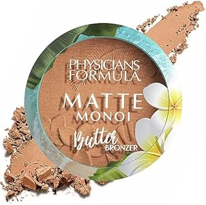 Physicians Formula Matte Monoi Butter Bronzer Matte Bronzer Powder Face Makeup, Dermatologist Tested, Bronzer Physicians Formula