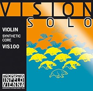 Струны для скрипки Thomastik-Infeld Vision Solo, синтетический сердечник, алюминиевая обмотка, размер 4/4 Thomastik