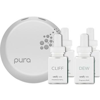 Pura Pura 3 Smart Fragrance Diffuser Set with 4 Unify Refills Pura