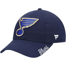 Темно-синяя регулируемая шляпа с логотипом для женщин в стиле фанатиков St. Louis Blues Primary Fanatics