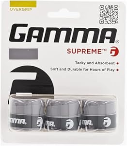 Gamma Supreme OG, Грипсы для тенниса, бадминтона, сквоша и ракетбольных ракеток, многоцветные, влагоотводящие GAMMA