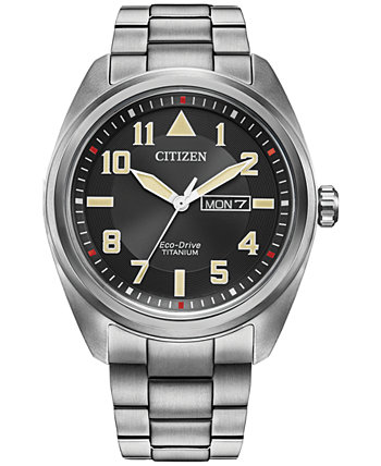 Мужские часы Eco-Drive Brycen из нержавеющей стали с браслетом 42 мм Citizen