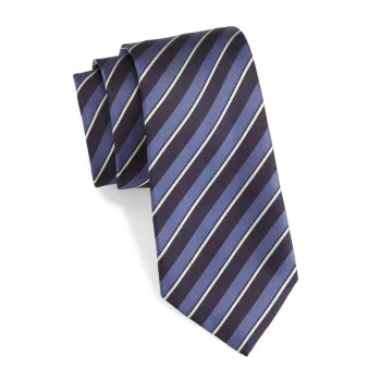 Полосатый шелковый галстук ISAIA