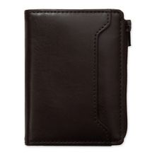 Men's Exact Fit Magnetic Duofold RFID-Blocking Wallet with Zipper Exact Fit
