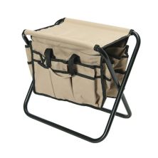 Household Essentials Utility Stool with 20 Storage Pockets Household Essentials