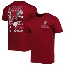 Мужская футболка Crimson Alabama Crimson Tide Vintage Through the Years 2-Hit Image One
