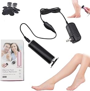 ​​Dermave Foot Filer, Dermave Electric Foot Callus Remover, Pain-Free Electric Callus Remover, Exfoliating Foot Pedicure with 60 Grinding Discs, Restore Delicate Foot Skin (Gold) Eegcupd