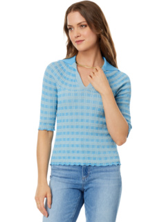 Полосатый свитер-поло Rosetta Getty