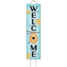 Artisan Signworks Welcome Bee Hive Wall Decor or Garden Stake Artisan Signworks