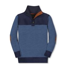 Gioberti Kids 100% Cotton Button Down Collar Knitted Pullover Sweater Gioberti